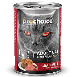 Pro Choice Beef Biftek Etli Tahılsız Kedi Konservesi 400 Gr x 6 Adet - 3