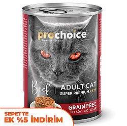 Pro Choice Beef Biftek Etli Tahılsız Kedi Konservesi 400 Gr - Pro Choice