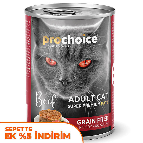 Pro Choice Beef Biftek Etli Tahılsız Kedi Konservesi 400 Gr - 1