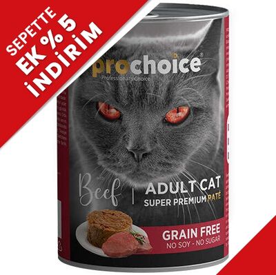 Pro Choice Beef Biftek Etli Tahılsız Kedi Konservesi 400 Gr