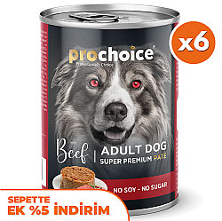 Pro Choice Beef Biftek Etli Köpek Konservesi 400 Gr x 6 Adet - Pro Choice