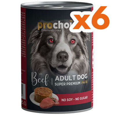 Pro Choice Beef Biftek Etli Tahılsız Köpek Konservesi 400 Gr x 6 Adet