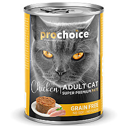 Pro Choice Chicken Tavuk Etli Tahılsız Kedi Konservesi 400 Gr x 6 Adet - 3