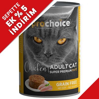 Pro Choice Chicken Tavuk Etli Tahılsız Kedi Konservesi 400 Gr - 1