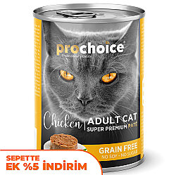 Pro Choice Chicken Tavuk Etli Tahılsız Kedi Konservesi 400 Gr - Pro Choice
