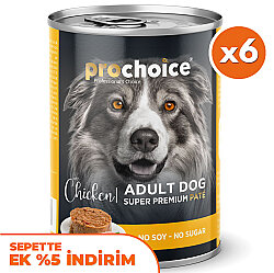 Pro Choice Chicken Tavuk Etli Köpek Konservesi 400 Gr x 6 Adet - Pro Choice