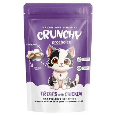 Pro Choice Crunchy Sensitive Hassas Kediler İçin Tavuklu Kedi Ödül Maması 60 Gr