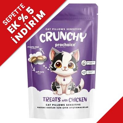 Pro Choice Crunchy Sensitive Hassas Kediler İçin Tavuklu Kedi Ödül Maması 60 Gr - 1
