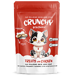 Pro Choice Crunchy Skin Coat Tüy Kaybını Önlemeye Yardımcı Tavuklu Kedi Ödül Maması 60 Gr - 2