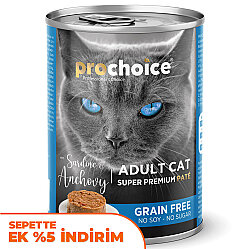 Pro Choice Fish Sardalya ve Hamsili Tahılsız Kedi Konservesi 400 Gr - Pro Choice