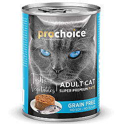 Pro Choice Fish Vegetable Balık ve Sebzeli Tahılsız Kedi Konservesi 400 Gr - 2