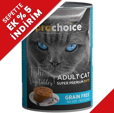 Pro Choice Fish Vegetable Balık ve Sebzeli Tahılsız Kedi Konservesi 400 Gr - 1