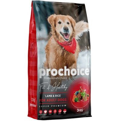 Pro Choice Fit & Healthy Lamb Kuzu Eti ve Pirinçli Köpek Maması 3 Kg 