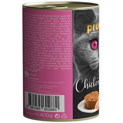 Pro Choice Kitten Chicken Tavuk Etli Tahılsız Yavru Kedi Konservesi 400 Gr - 3