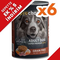 Pro Choice Kuzu, Somon ve Havuçlu Tahılsız Köpek Konservesi 400 Gr x 6 Adet - Pro Choice