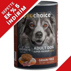 Pro Choice Kuzu, Somon ve Havuçlu Tahılsız Köpek Konservesi 400 Gr - Pro Choice