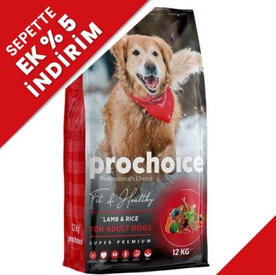 Pro Choice Fit Healthy Lamb Kuzu Eti ve Pirinçli Köpek Maması 12 Kg