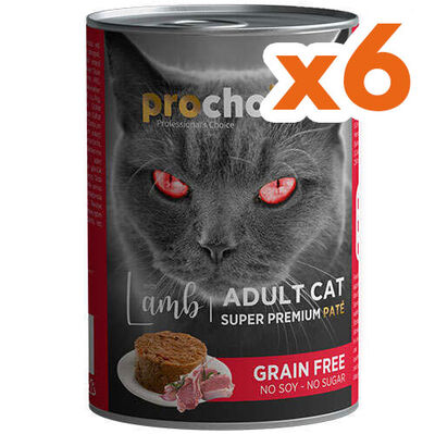 Pro Choice Lamb Kuzu Etli Tahılsız Kedi Konservesi 400 Gr x 6 Adet - 2