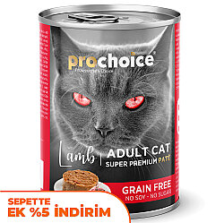 Pro Choice Lamb Kuzu Etli Tahılsız Kedi Konservesi 400 Gr - Pro Choice