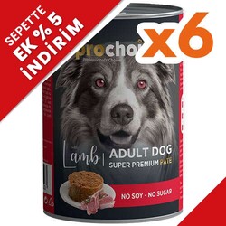 Pro Choice Lamb Kuzu Etli Tahılsız Köpek Konservesi 400 Gr x 6 Adet - Pro Choice