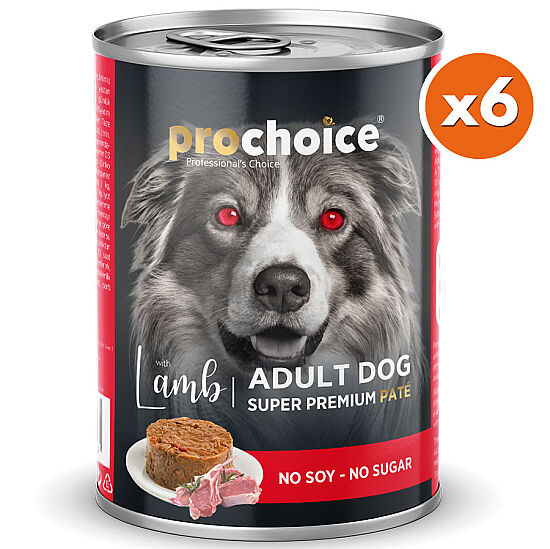 Pro Choice Lamb Kuzu Etli Köpek Konservesi 400 Gr x 6 Adet - 2