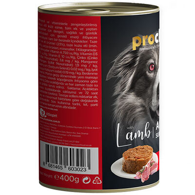 Pro Choice Lamb Kuzu Etli Tahılsız Köpek Konservesi 400 Gr - 3