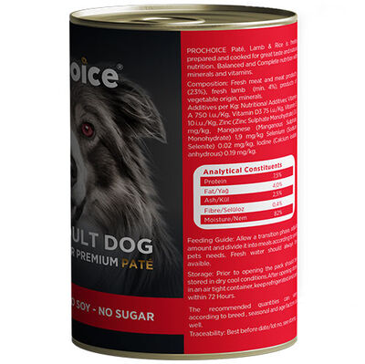 Pro Choice Lamb Kuzu Etli Tahılsız Köpek Konservesi 400 Gr - 4
