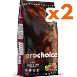 Pro Choice - Pro Choice Meat Etli Köpek Maması 12 Kg x 2 Adet