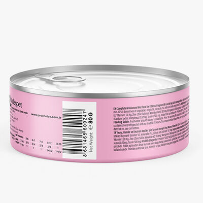 Pro Choice Mother Baby Cat Anne ve Yavru Kediler İçin Tavuklu Yaş Mama 80 Gr - 3