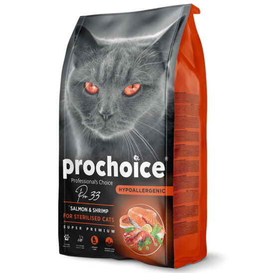 Pro Choice Pro33 Kısırlaştırılmış Somonlu Kedi Maması 15 Kg - 2