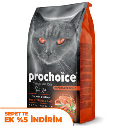 Pro Choice Pro33 Kısırlaştırılmış Somonlu Kedi Maması 15 Kg - Pro Choice