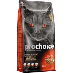 Pro Choice Pro33 Kısırlaştırılmış Somonlu Kedi Maması 6 Kg + 3 Temizlik Mendili - Thumbnail