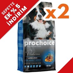 Pro Choice Proderma Kuzu Etli Köpek Maması 18 Kg x 2 Adet - Pro Choice