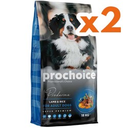 Pro Choice - Pro Choice Proderma Kuzu Etli Köpek Maması 18 Kg x 2 Adet
