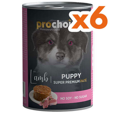 Pro Choice Puppy Lamb Kuzu Etli Tahılsız Yavru Köpek Konservesi 400 Gr x 6 Adet