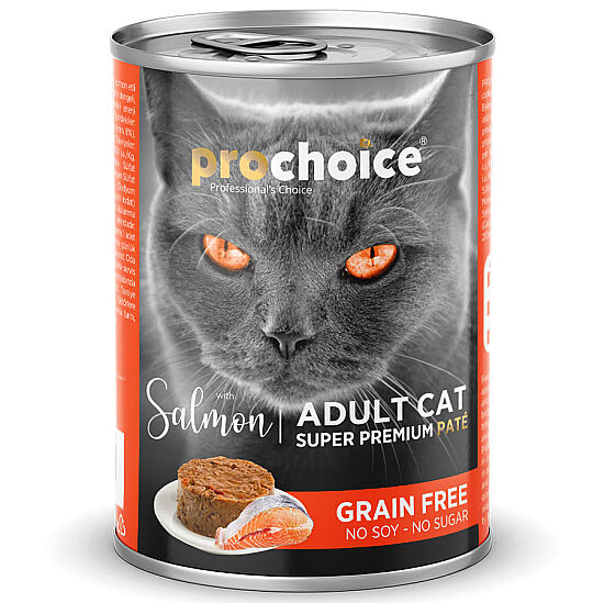 Pro Choice Salmon Somon Etli Tahılsız Kedi Konservesi 400 Gr x 6 Adet - 3