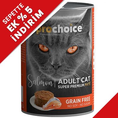 Pro Choice Salmon Somon Etli Tahılsız Kedi Konservesi 400 Gr - 1