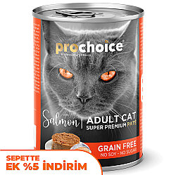 Pro Choice Salmon Somon Etli Tahılsız Kedi Konservesi 400 Gr - Pro Choice