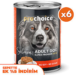 Pro Choice Salmon Somon Etli Köpek Konservesi 400 Gr x 6 Adet - Pro Choice