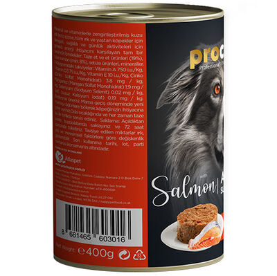 Pro Choice Salmon Somon Etli Tahılsız Köpek Konservesi 400 Gr