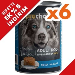 Pro Choice Sardalya ve Hamsili Tahılsız Köpek Konservesi 400 Gr x 6 Adet - Pro Choice