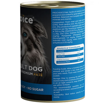 Pro Choice Sardalya ve Hamsili Tahılsız Köpek Konservesi 400 Gr - 4