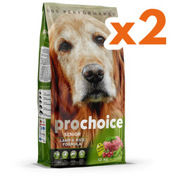 Pro Choice - Pro Choice Senior Lamb Rice Kuzu Etli Yaşlı Köpek Maması 12 Kg x 2 Adet