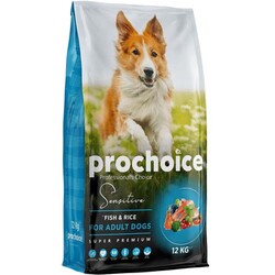 Pro Choice - Pro Choice Sensitive Balıklı Hassas Köpek Maması 12 Kg + 4 Adet Temizlik Mendili