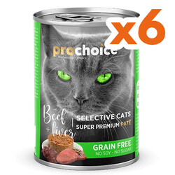 Pro Choice Sığır Etli ve Ciğerli Tahılsız Ezme Kedi Konservesi 400 Gr x 6 Adet - 2
