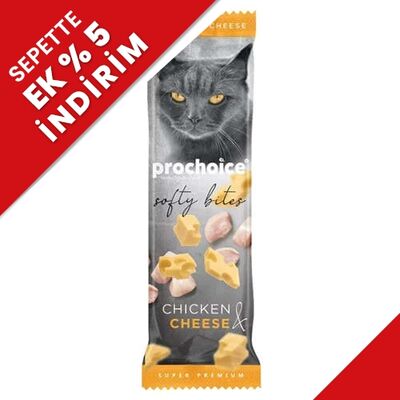 Pro Choice Softy Bites Tavuklu ve Peynirli Yumuşak Kedi Ödül Maması 10 Gr - 1