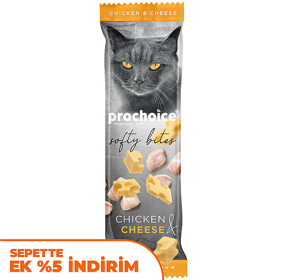 Pro Choice Softy Bites Tavuklu ve Peynirli Yumuşak Kedi Ödül Maması 10 Gr - 1