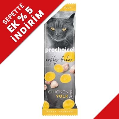 Pro Choice Softy Bites Tavuklu ve Yumurtalı Yumuşak Kedi Ödül Maması 10 Gr