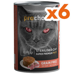 Pro Choice Sterilised Lamb Kuzu Etli Tahılsız Kısırlaştırılmış Kedi Konservesi 400 Gr x 6 Adet - 2