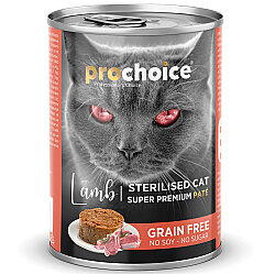 Pro Choice Sterilised Lamb Kuzu Etli Tahılsız Kısırlaştırılmış Kedi Konservesi 400 Gr x 6 Adet - 3
